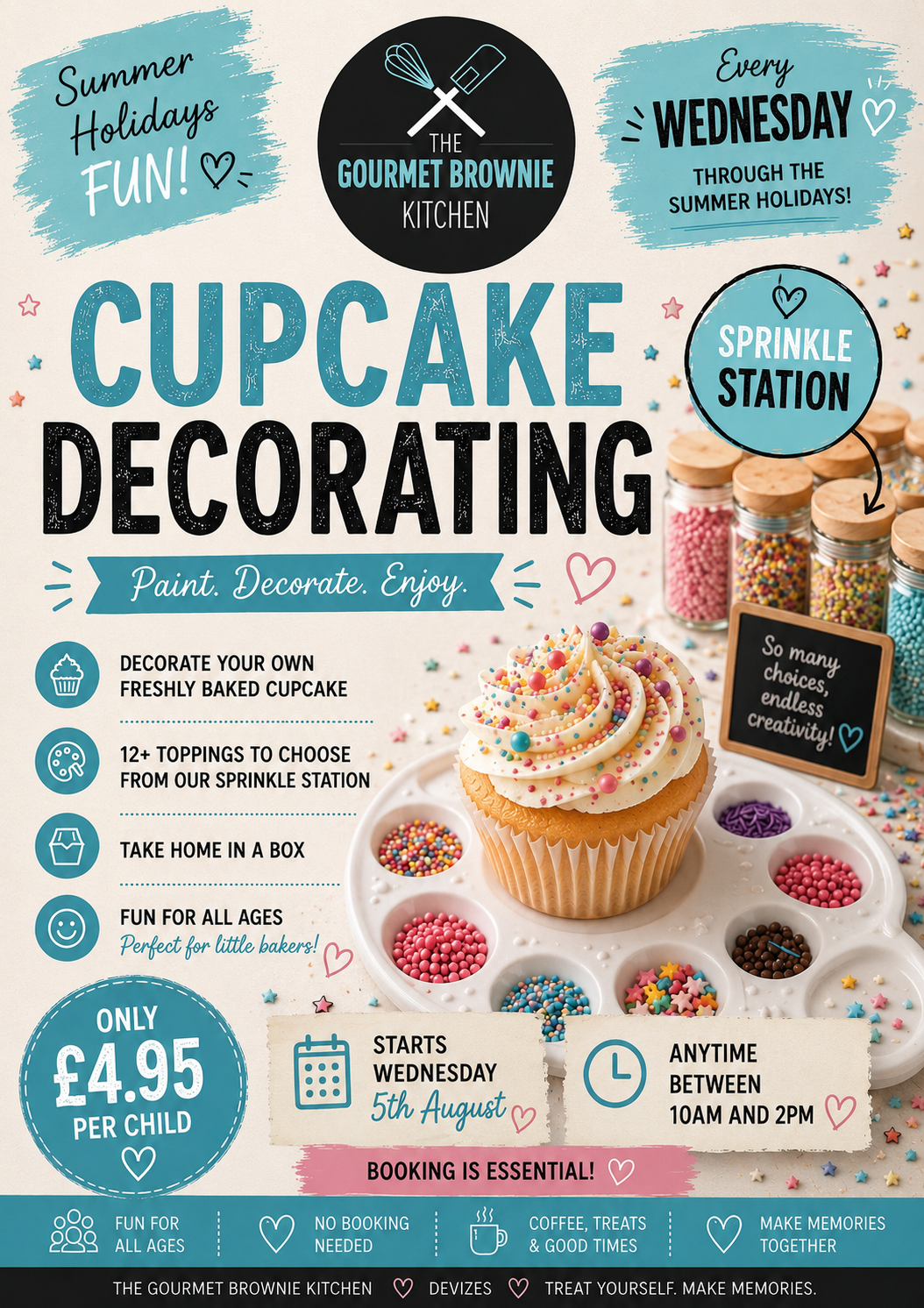 Cupcake Decorating activity - Wednesday 5th August